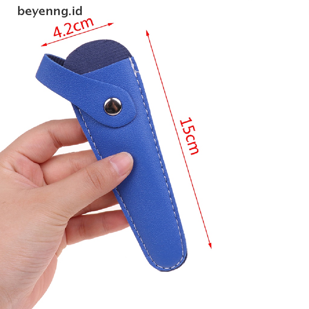 Beyen Profesional Hairdresser Barber Scissors Leather Case Kulit PU Pelindung Case ID
