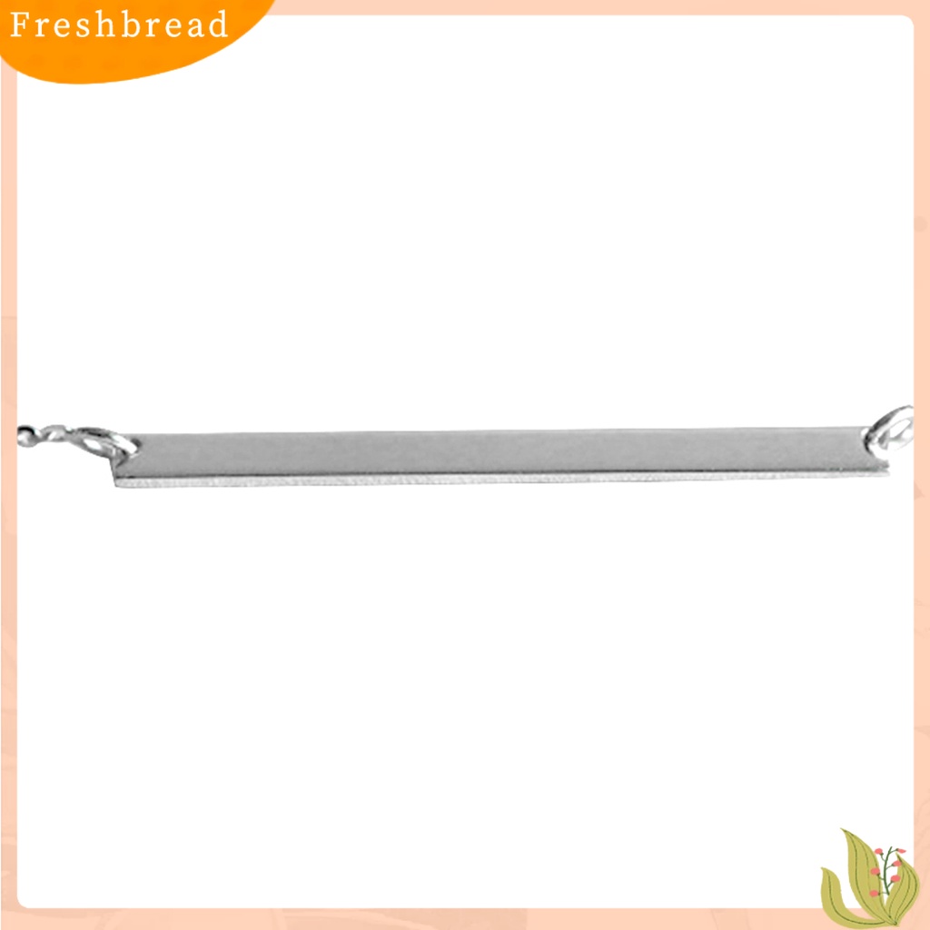 Freshbread| Gelang Simple Fadeless Alloy Slim Bentuk Bar Wanita Bangle Rantai Untuk Pacaran