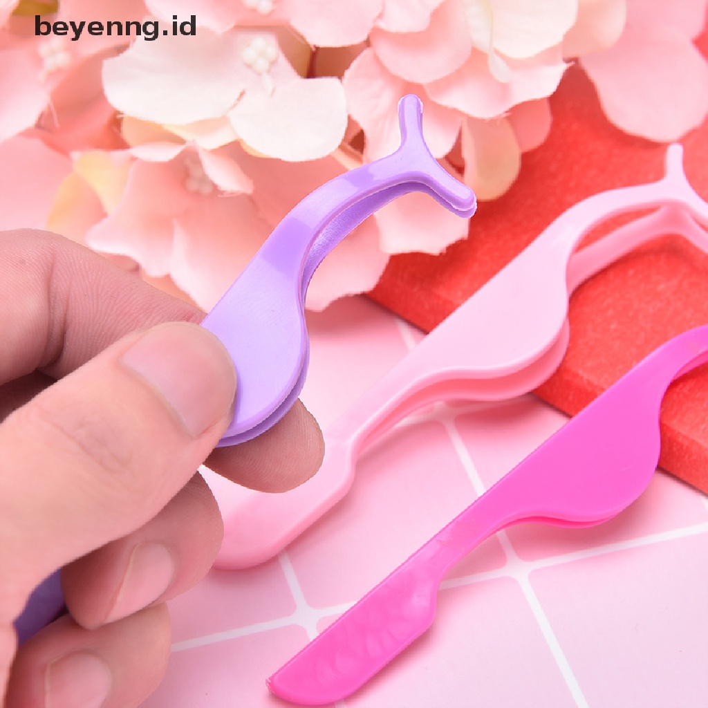 Beyen Plastic Eyelashes Extension Auxiliary Clamp Clips Eye Lash Makeup Tools ID