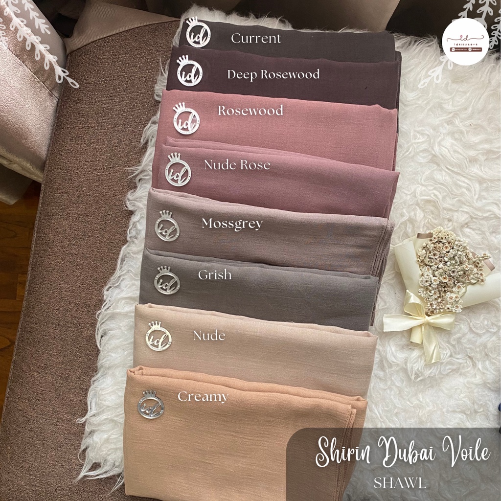 [buy 1 get 1] 11-15 November 2023 • Shireen Dubai Voile Shawl - Pashmina voal voile premium shirin shireeenz pashmina dubai
