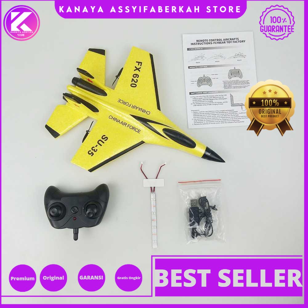 FEI XIONG Pesawat Terbang Mainan Anak Remote Control Glider Foam 2.4G RC - FX-620