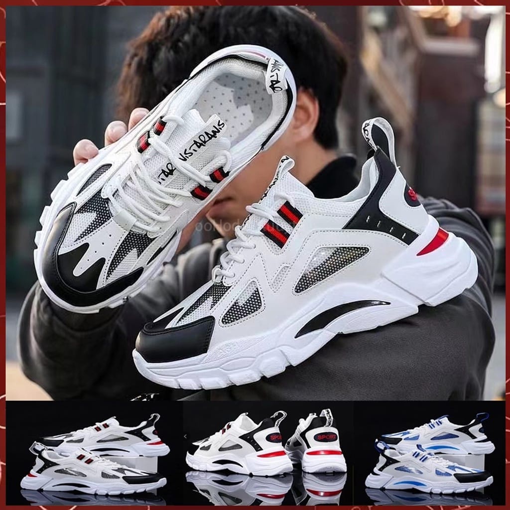 TOPGROSIR LV0232 Sepatu Teenagers Casual Breathable Fashion Trendy/Sepatu Sneakers Pria Import