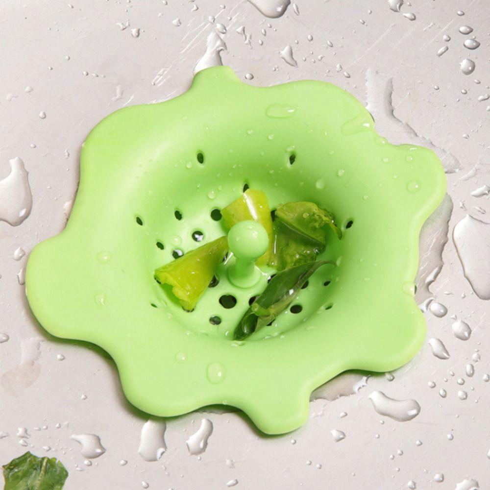 [Elegan] Penutup Saluran Air Dapur Bathtub Filter Silicone Colander Penangkap Rambut