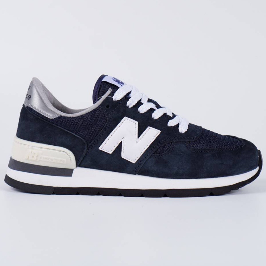 Sepatu New Balance 990v1 30th Anniversary Navy White Biru Dongker Putih Sneakers Pria NB 990 M990N