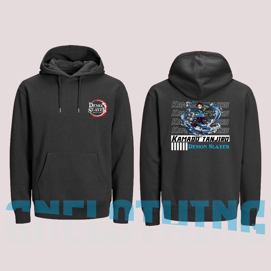 SWEATER HOODIE PRIA WANITA ANIME DEMON SLAYER KAMADO TANJIRO