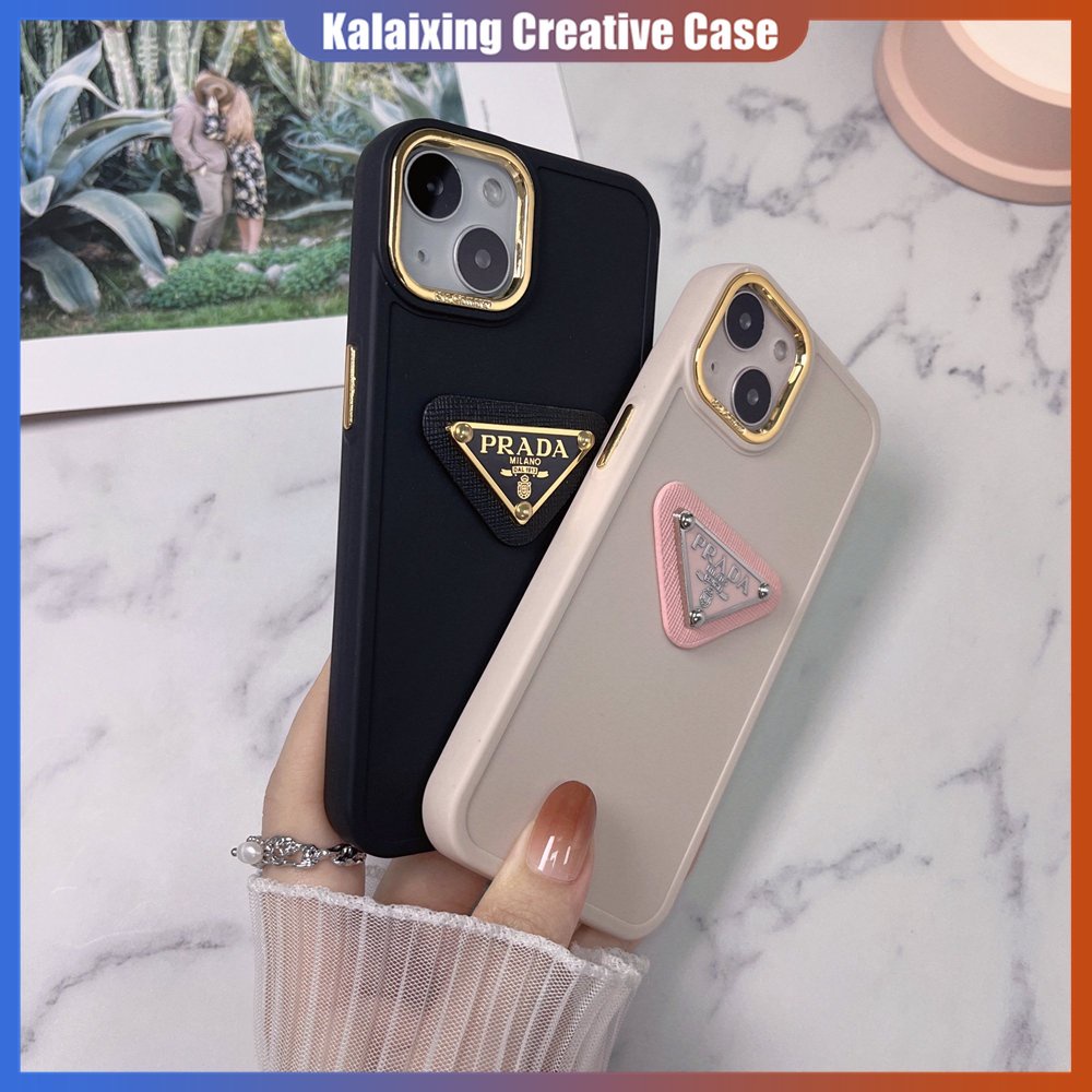 Casing Ponsel Pelindung Warna Solid Untuk Vivo Y12 Y15S Y16 Y20 Y21 Y22 Y35 Y91C Y93 Y95 T1 V20 3D Prada Soft Case