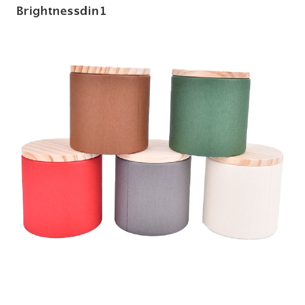 [Brightnessdin1] Wadah Kopi Teh Bulat Disposable Sealed Packaging Boxes Caddy Tea Canister Butik