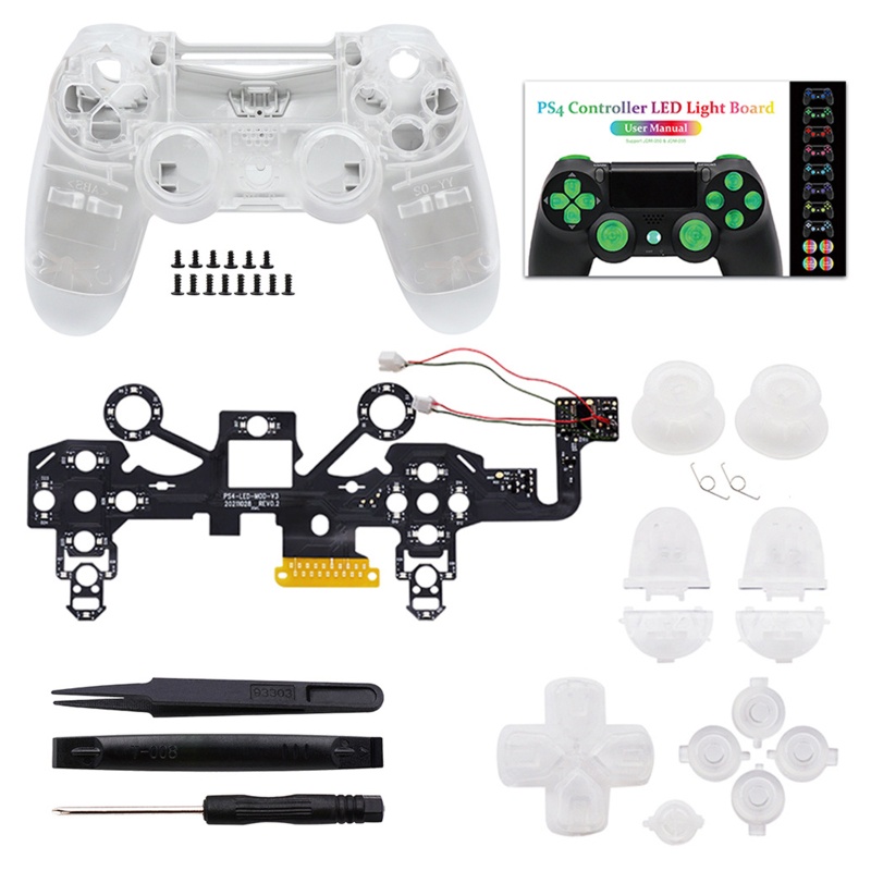 Btsg Multi-Warna Luminated D-pad Thumb Sticks LED Mod Untuk Pro Controller Tombol Wajah DTF LED Mod Kit Untuk Controlle