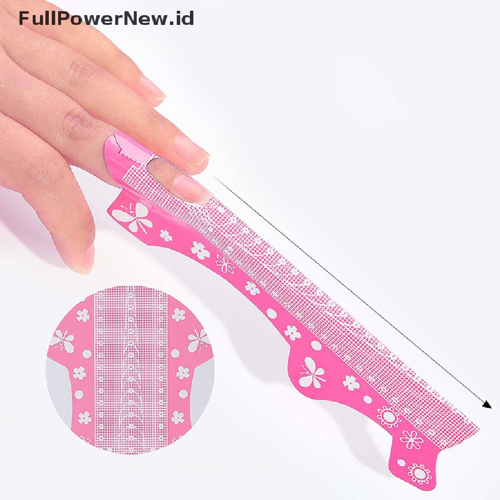 Power 50Pcs/Roll Nail Extension Stensil Stiker Kuku UV Extension Gel Tip Guide Tool ID