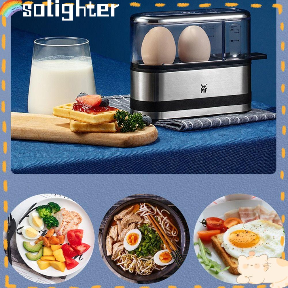 Solighter Egg Boiler Steamer Stainless steel Pemanas Susu Jagung Dapur Masak Sarapan Egg Cooker