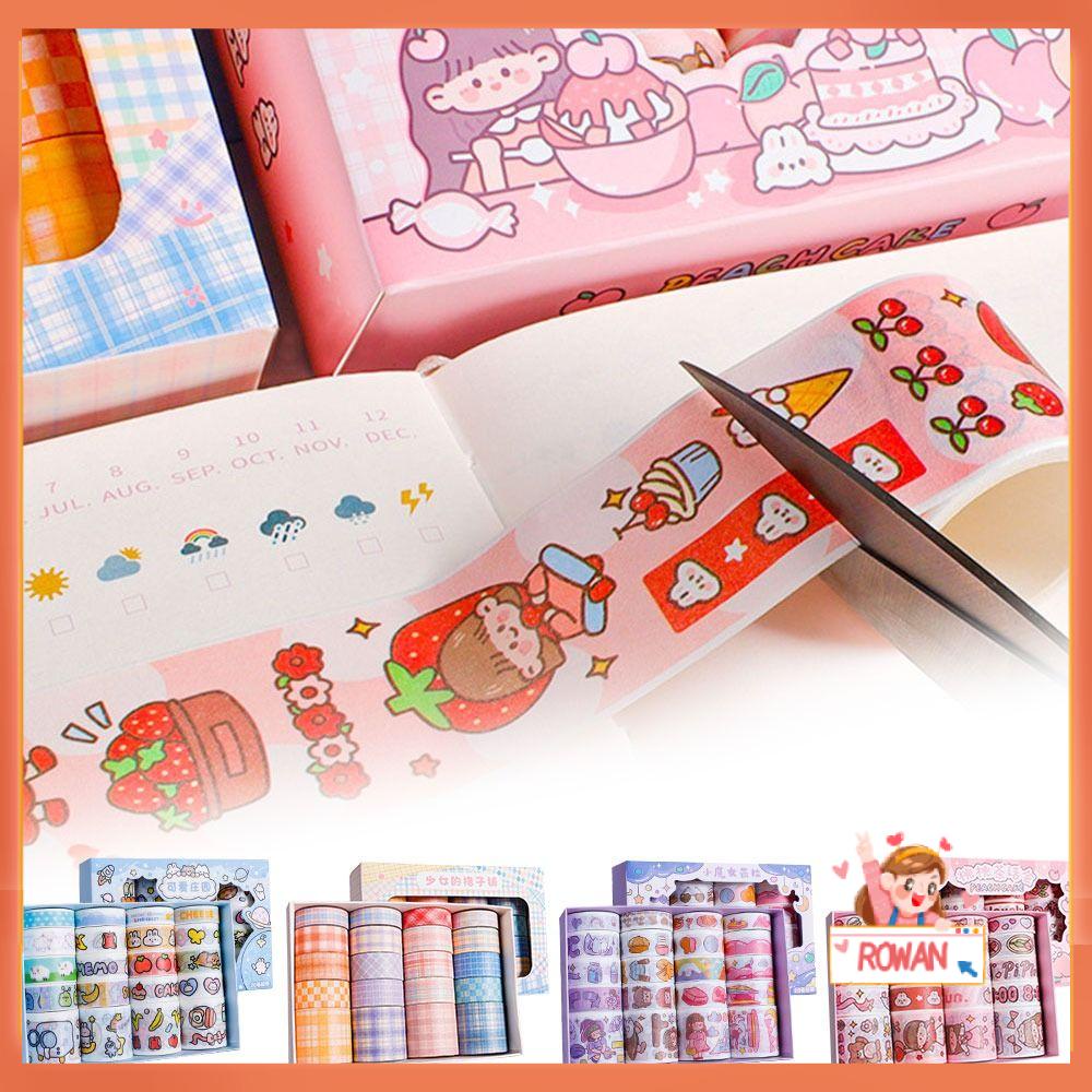 R-flower 20Rolls/Set Washi Tape Sastra Kualitas Tinggi Scrapbooking Gadis Hati Sedikit Segar INS DIY Bahan