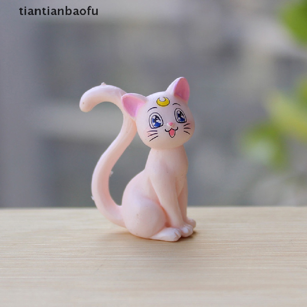 [tiantianbaofu] Mikro Lanskap Berkebun Lucu PVC Kue Kitten Dekorasi Tabletop Boneka Butik