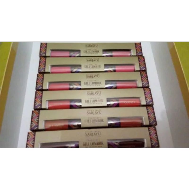 Sariayu duo lip color matte & glossy shade 06