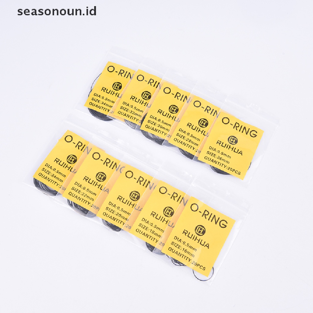 Seasonoun Waterproof 0.5/0.6/0.7mm O-Ring Watch Back Seal Cover Gaskets Alat Perbaikan Jam Tangan.