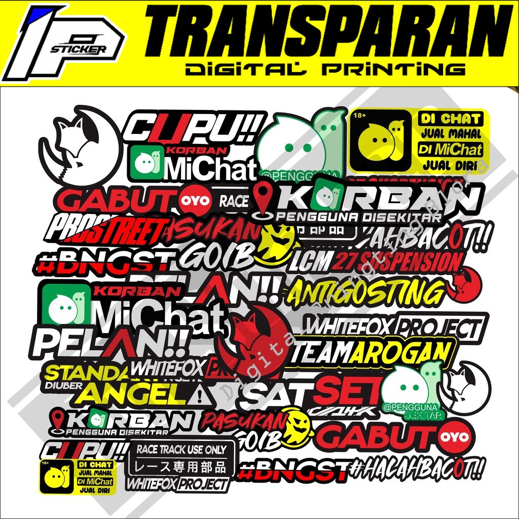 

[ SJP ] STICKER PACK LOGO CUSTOM JP