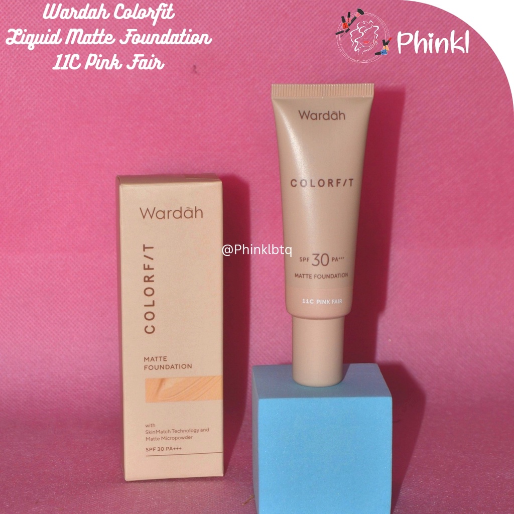 `ღ´ PHINKL `ღ´ ᘺᗩᖇᕲᗩᕼ Wardah Colorfit Matte Fundation oil control spf 30 hasilmattee alas bedak bb cream