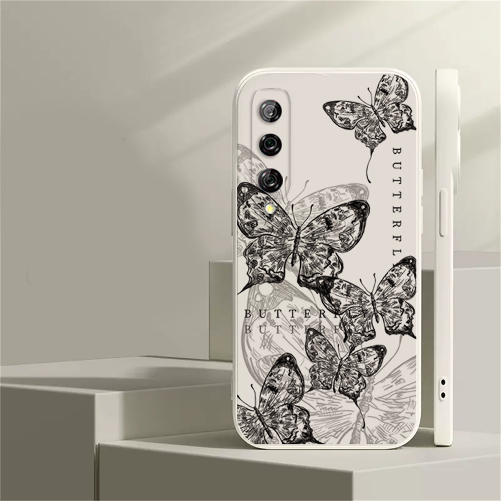 Butterfly Soft Case Huawei P30 Lite Nova 5T Nova 3i Nova 7i Y6P Y7A Y6 Pro Y7 Pro 2019 Y9S Desain Sense Line Silikon Phone Cover