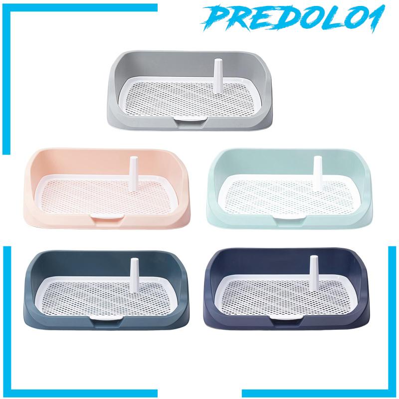 [Predolo1] Portable Dog Toilet Puppy Potty Tray Mesh Grids Indoor Puppy Pee Tray Bedpan