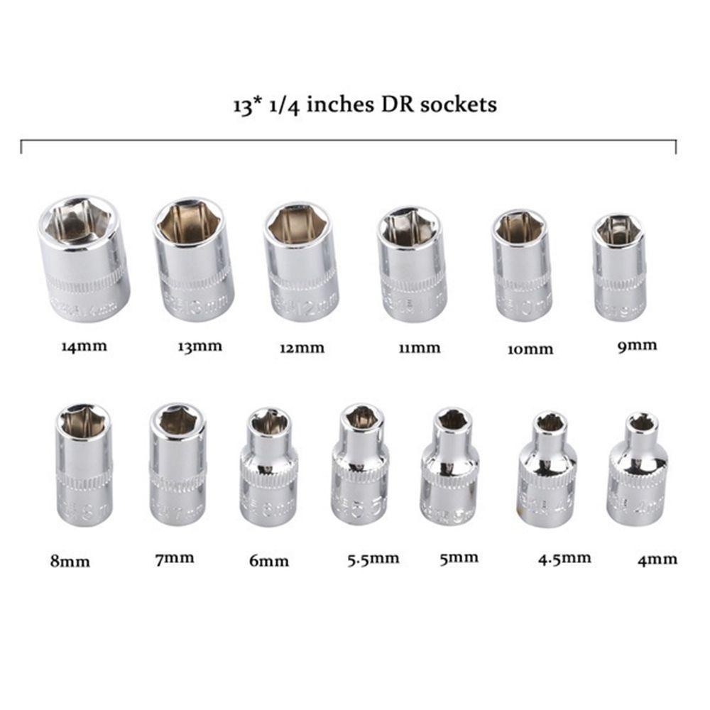 POPULAR Populer 1/4-inci Metrik Rumah Tangga Hex Bit Driver Ekstensi Obeng Soket