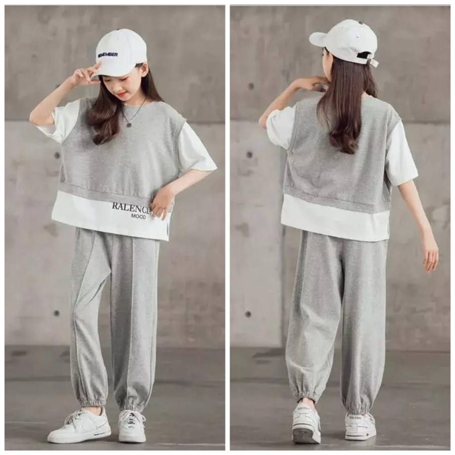 Baju Pesta Setelan Joger Anak Remaja Perempuan Korea Modis Elegan Trand Kekinian Model Terbaru 2022 