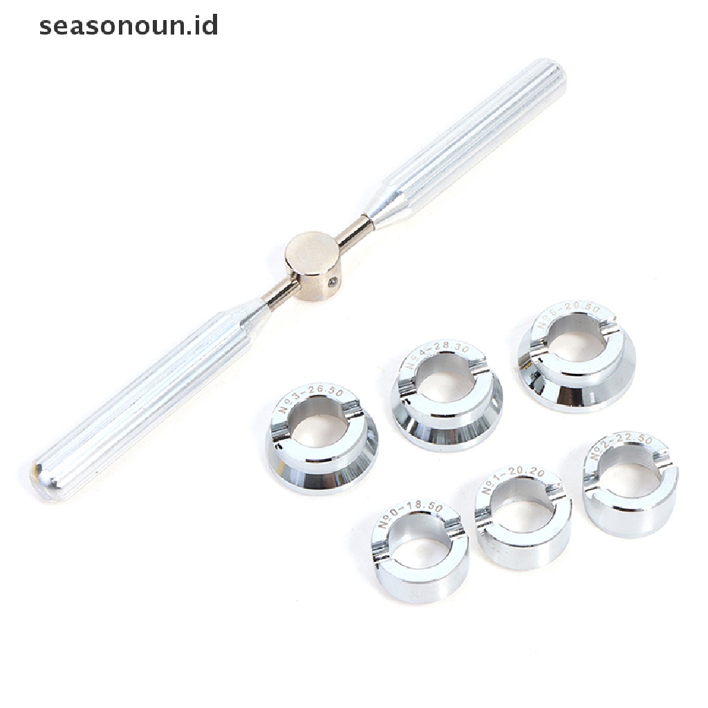 Seasonoun 1Set 5537alat Pembuka Belakang Jam Tangan Dies Kit Watch Case Cover Closer Untuk Rlx Tudor.