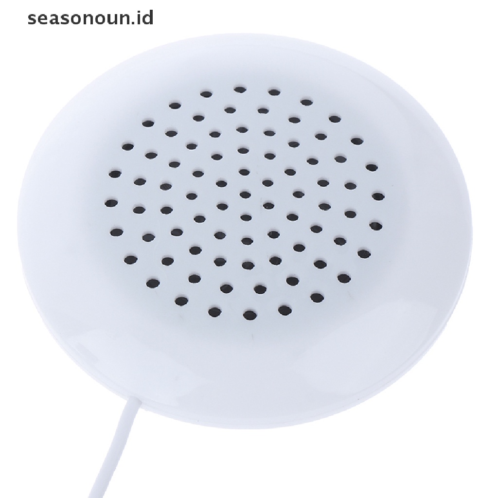 Seasonoun Portable 3.5mm AUX Pillow Speaker mini Untuk MP3 MP4 CD Telepon Putih.