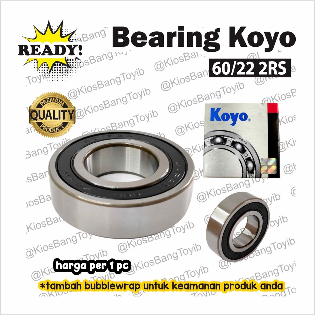 Bearing Laher 60/22 2RS ORI KOYO As Roda Belakang Beat Vario Scoopy