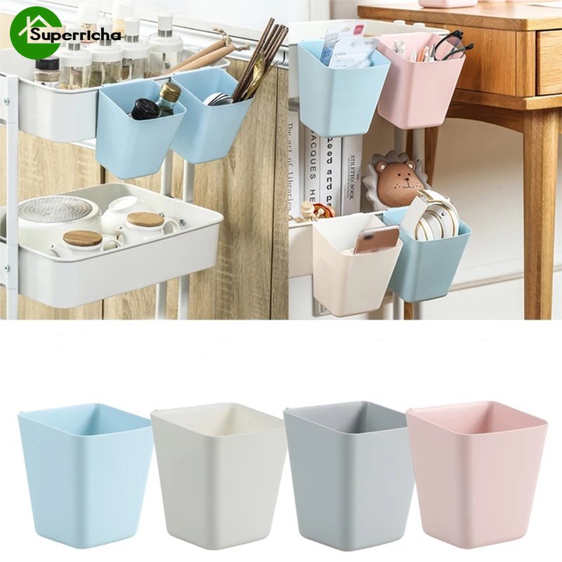 Hot Sale/[Unggulan] Lemari Dapur Back Trash Can Cabinet/Back Hanging Plastic Storage Basket/Organizer Dinding Portable Multifungsi Aksesoris Organizer Dapur