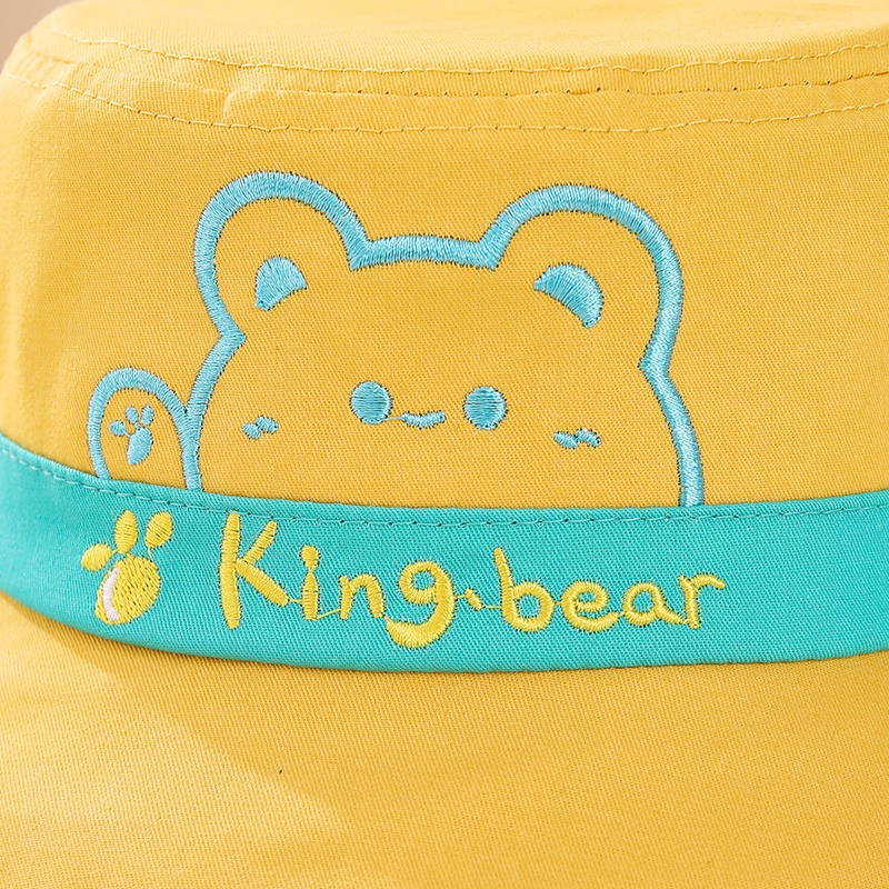 4 5 6 tahun Topi Bucket Import Anak Model King Bear