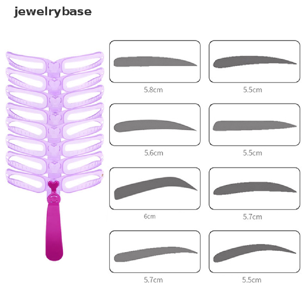 [jewelrybase] 8pcs/set Reusable Alis Template Kit Grooming Alis Makeup Helper Tools Butik