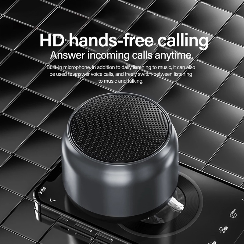 TWS Mini Bluetooth Speaker/Portable Wireless Speaker/Bluetooth 5.0/TWS Built-in-Mic/Bass Stereo Call