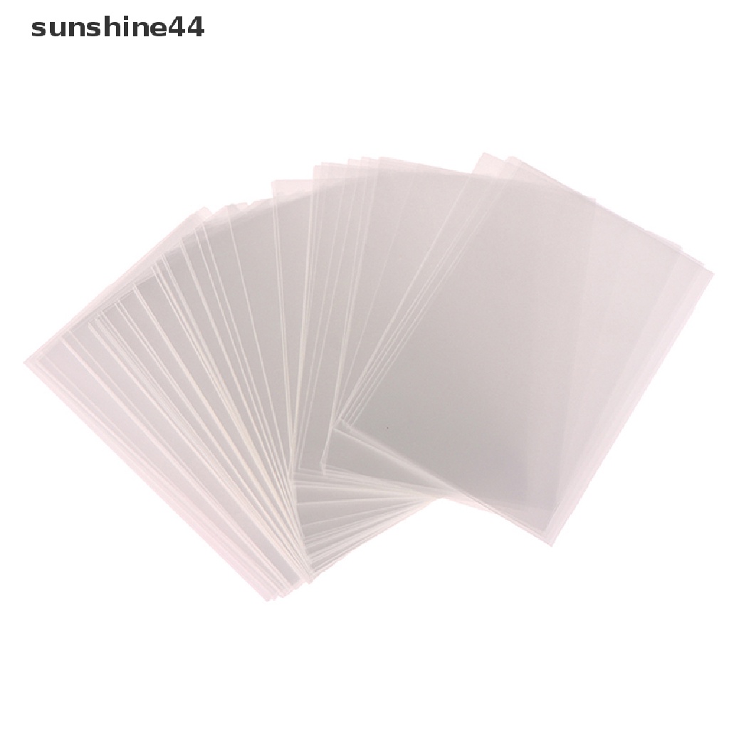 Sunshine 50pcs Original Korea Card Sleeves Acid Free Hard 3inch Photocard Pelindung Film ID