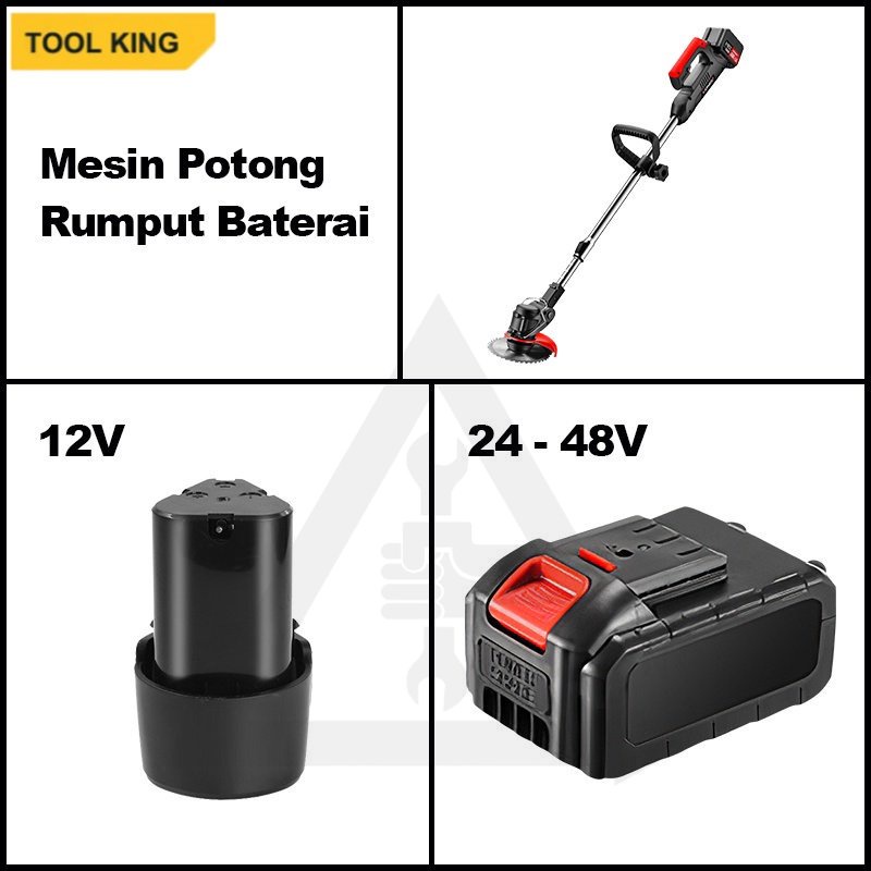 TOOL Baterai Mesin Pemotong Rumput 12V 24V Hanya Berlaku Untuk Mesin Pemotong Rumput Di Toko Ini