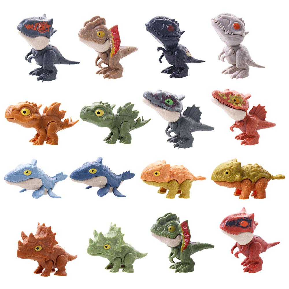 Quinton Dinosaurus Mainan Hadiah Kreatif Souvenir Ulang Tahun Lelucon Praktis Sendi Bergerak Mainan Anak Edukasi Gigitan Jari Permainan Dinosaurus Model Mainan