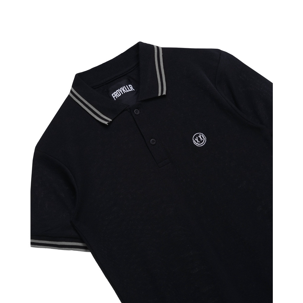 KAOS POLO FRIDAY KILLER | DIPPY POLO BLACK GREY