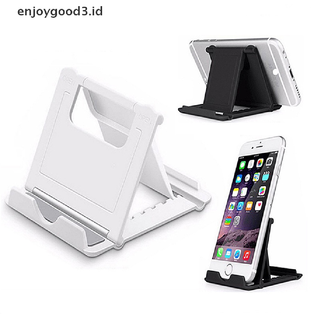 [Rready Stock] Holder Handphone Universal Adjustable Untuk Smartphone Stand Handphone Lipat (ID)