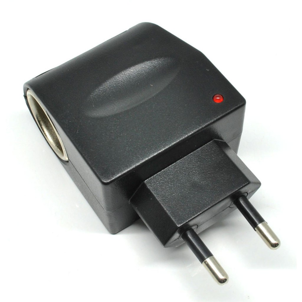 Car Charger Switch EU Plug 12V 500MA - KYA000109 ( Mughnii )