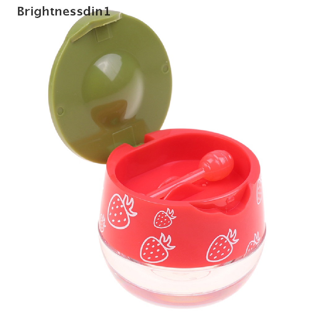 [Brightnessdin1] 1pc Toples Film Bibir Transparan Mini Portable Kotak Makan Siang Botol Bumbu Plastik Butik