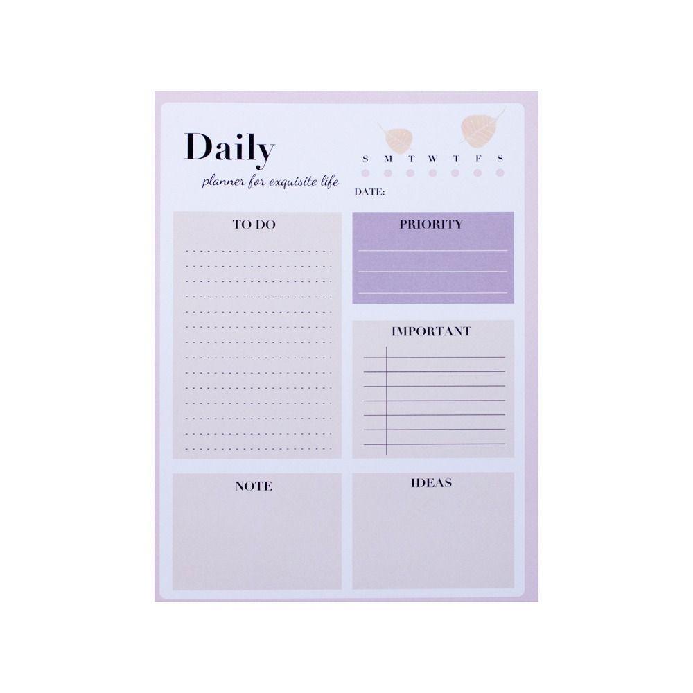 Pineapple Weekly Pad Planner Organizer Notepad Buku Agenda Alat Serut Tugas Harian