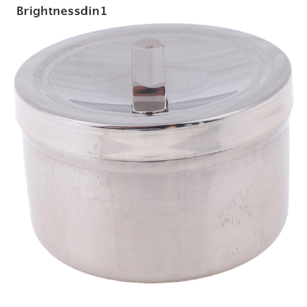 [Brightnessdin1] Wadah Toples Desinfeksi Kapas Stainless Steel Butik
