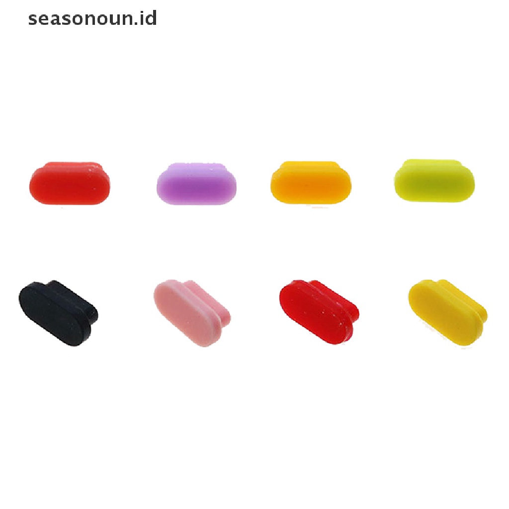 Seasonoun 10PCS Silikon Type-C Plug Debu USB Charging Port Protector Untuk Ponsel Pintar.