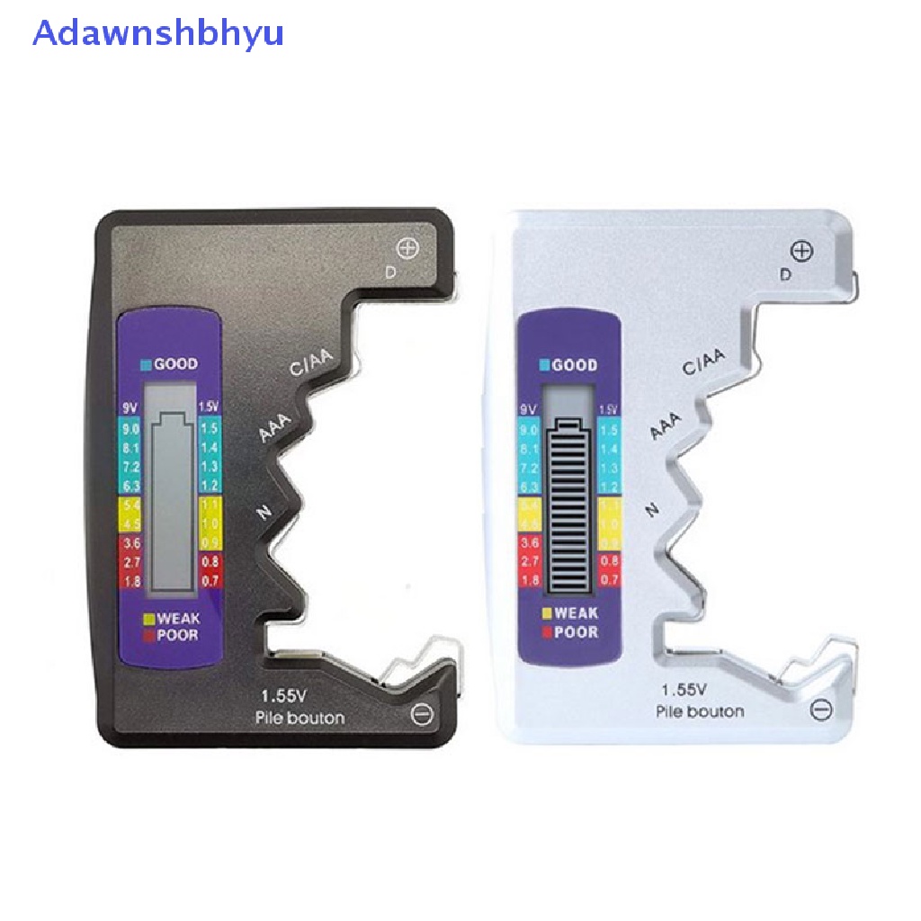 Adhyu Universal Digital LCD Tester Checker C D N AA Ce 9V 1.5V AAA Tombol ID