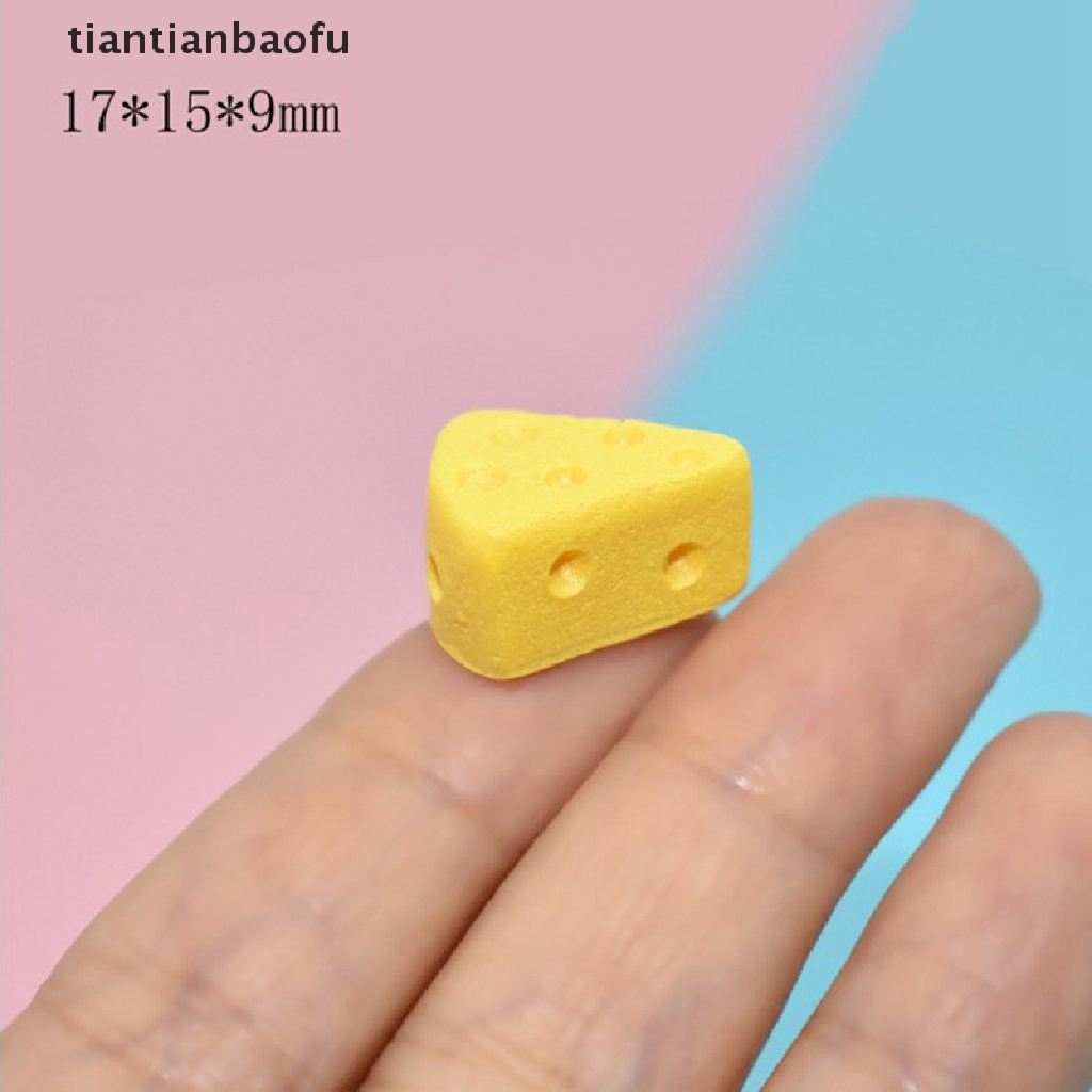 [tiantianbaofu] Baru 20PCS/Lot Miniatur Makanan1Per6 Mini Keju Kue Butik Rumah Boneka