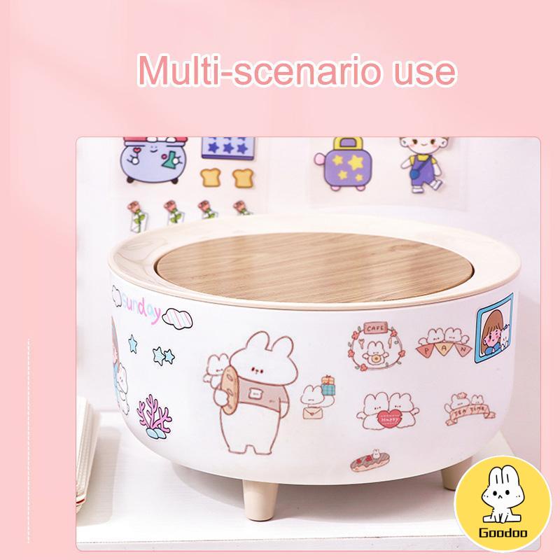 6pc Stiker Cute Cartun Lucu Food Pet Diy Diary Jurnal Palnner Deco Hias -Doo