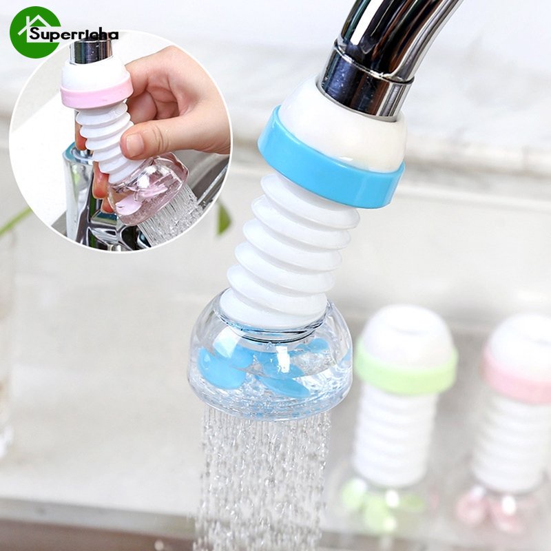 Filter Ekstensi Keran Air Adjustable 360derajat/keran Air Shower Kamar Mandi/Nozzle Filter Keran Tahan Lama/Keran Filter Anti Splash Hemat Air/Faucet Purifier Tap Nozzle Home