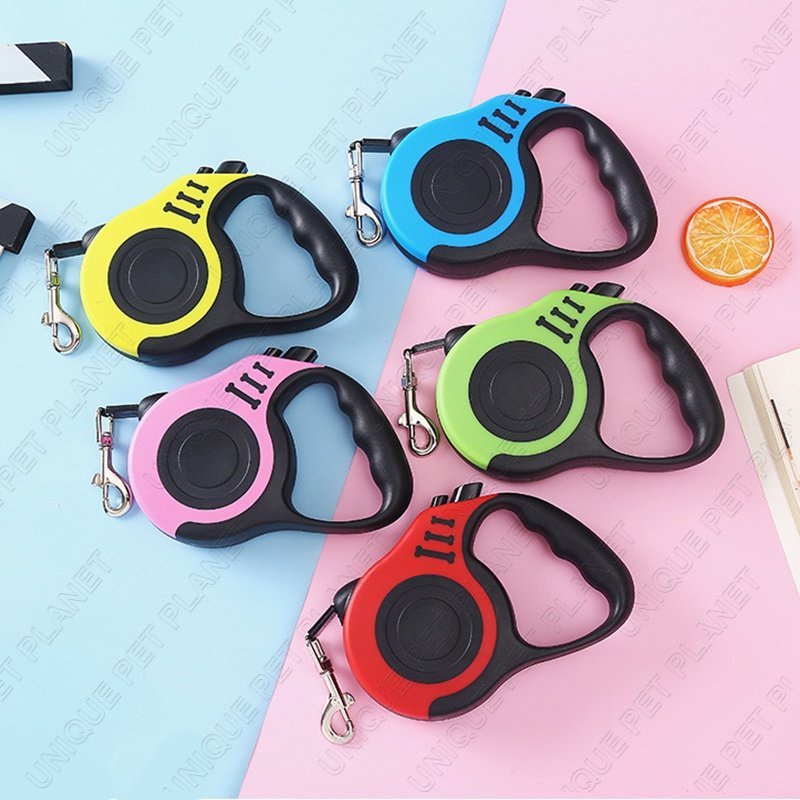 Tali Tuntun Kucing Retractable 3m Tali Pet Chain Dog Cat Training Leash Tali Harness Kucing Anjing Aksesoris Hewan Peliharaan