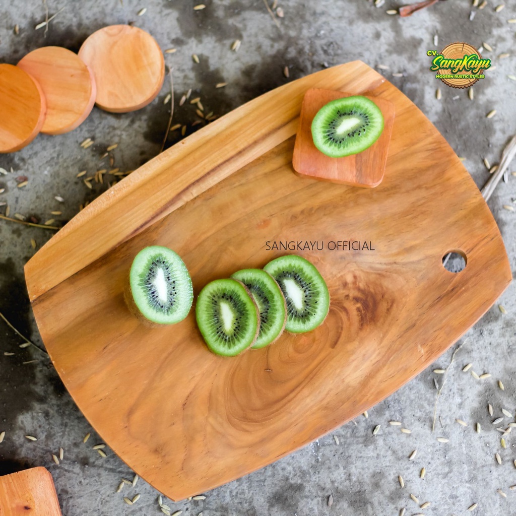 Talenan kayu jati 25x35 cm Teak Wood cutting board bukan jati belanda | talenan kayu jati | talenan 