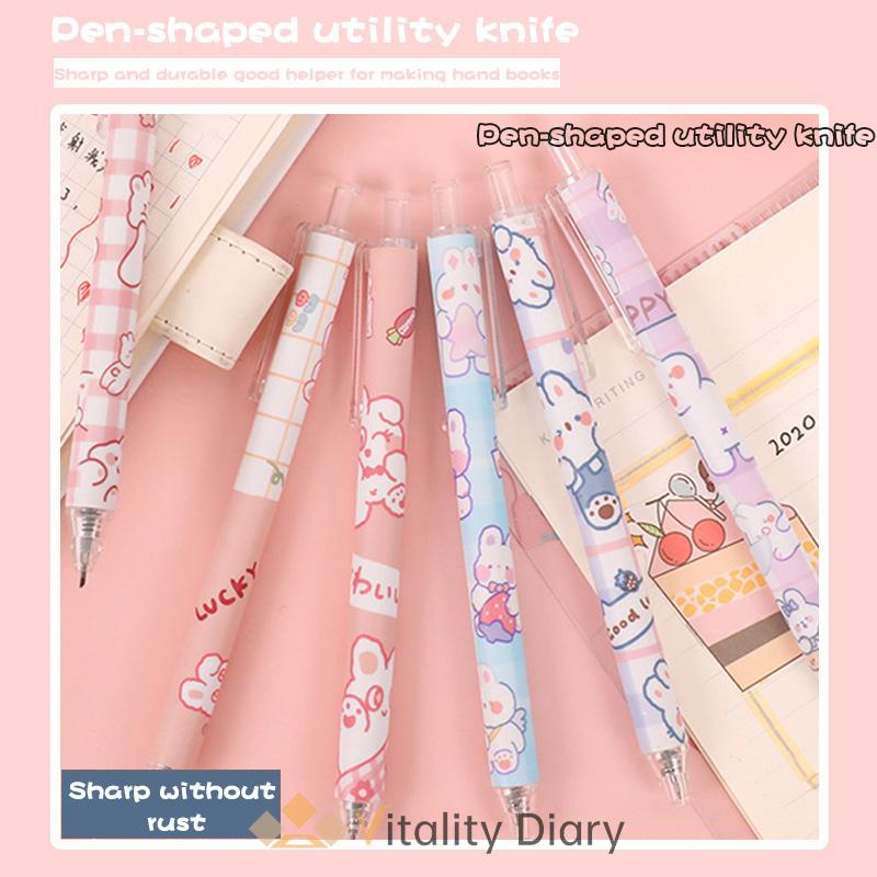 

【COD❤️】Pena Tekan Lucu Pemotong Seni Kartun Portabel Pemotong Kertas Pemotong Scrapbook Sederhana-VDY