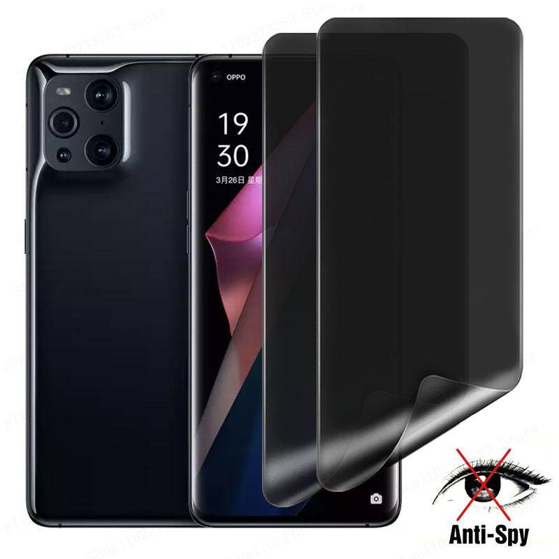 1-2pcs Film Hidrogel Privasi Untuk Oppo Reno 9 8 7 6 5 4 3 2 Pro Plus Privasi Pelindung Layar Anti-Spy Untuk Oppo Reno 8Z 8T 7Z 7SE 5F 5K 2F Film Anti Silau