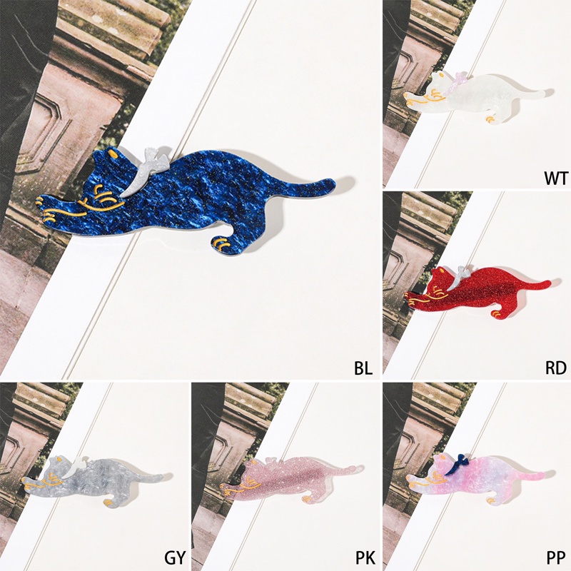 Baru Lucu Kartun Kucing Jepit Rambut Serat Asetat Rambut Klip Poni Duckbill Klip Untuk Wanita Gadis Fashion Jepit Aksesoris Rambut